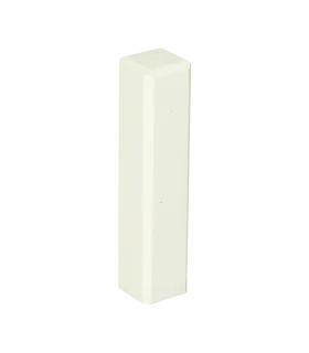 Buitenhoek plint 90x18 wit RAL 9016