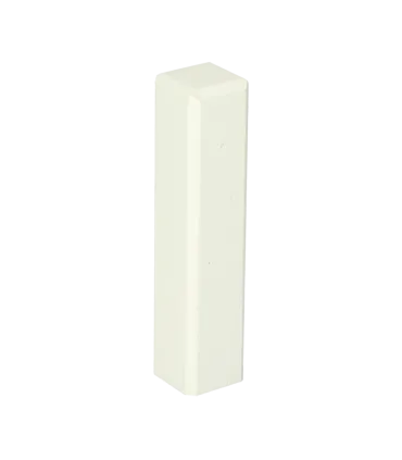 Buitenhoek plint 90x18 wit RAL 9016