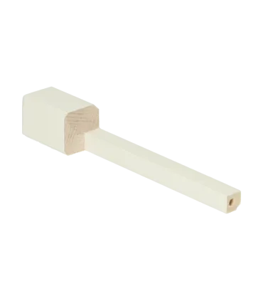 Binnenhoek plint 120x18 wit RAL 9010