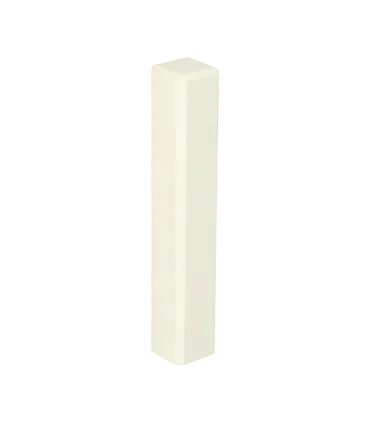 Buitenhoek plint 120x18 wit RAL 9010