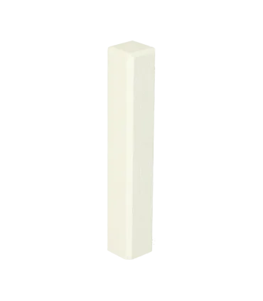 Buitenhoek plint 120x18 wit RAL 9016