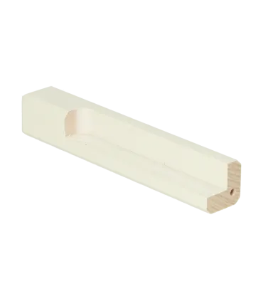 Buitenhoek plint 120x18 wit RAL 9016