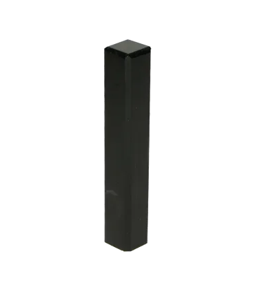 Buitenhoek plint 120x18 zwart RAL 9005