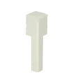 Binnenhoek plint 85x22 wit RAL 9010