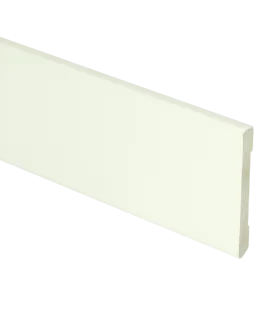 MDF Moderne plint 55x6 wit voorgelakt RAL 9010