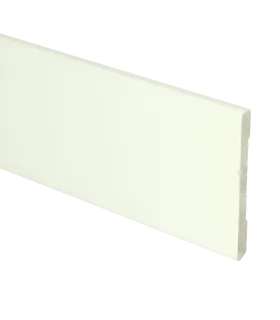 MDF Moderne plint 70x6 wit voorgelakt RAL 9010
