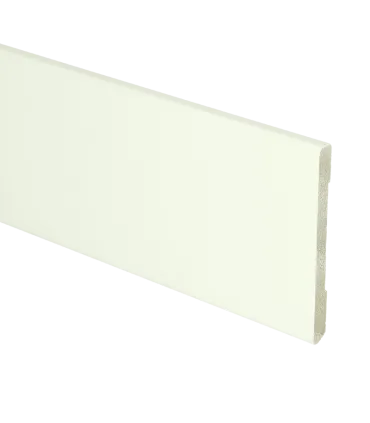 MDF Moderne plint 70x6 wit voorgelakt RAL 9010
