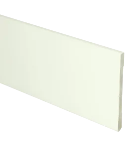 MDF Moderne plint 90x6 wit voorgelakt RAL 9010