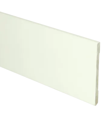 MDF Moderne plint 90x6 wit voorgelakt RAL 9010
