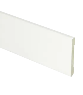 MDF Moderne plint 55x6 wit voorgelakt RAL 9016
