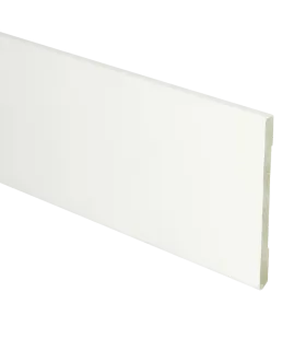 MDF Moderne plint 90x6 wit voorgelakt RAL 9016