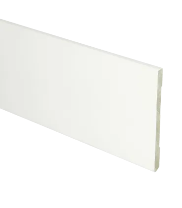 MDF Moderne plint 90x6 wit voorgelakt RAL 9016