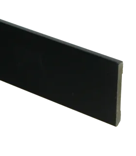 MDF Moderne plint 55x6 zwart voorgelakt RAL 9005
