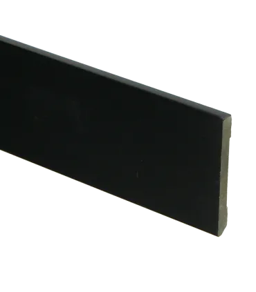 MDF Moderne plint 55x6 zwart voorgelakt RAL 9005