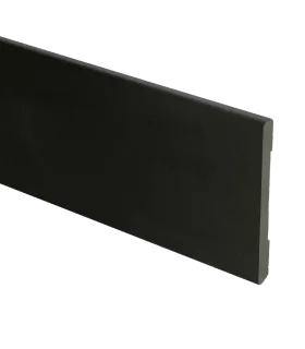 MDF Moderne plint 70x6 zwart voorgelakt RAL 9005