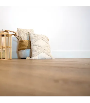 MDF plint recht 90x15 wit gefolied 2,4 mtr