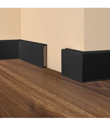 Kernplint cubu 80x19 zwart