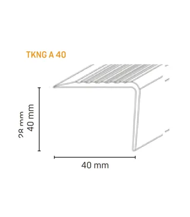 Trapneus kunststof TKNG A40 aluminium 1160