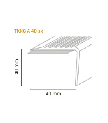 Trapneus kunststof TKNG A40 ZK aluminium 1160