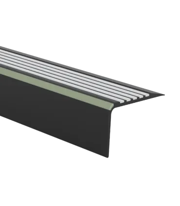 Trapkant kunststof TKNG A65 ZK zwart/lichtgr 0110