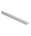 Hoeklijnprofiel zelfkl. 4 mm tbv PVC klik zilver