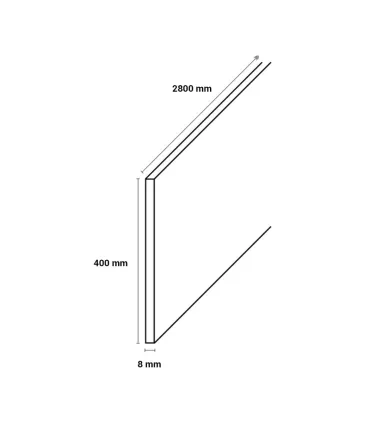 Trapwang donkere zandsteen 40 x 280 cm