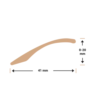 Overgangsprofiel zelfklevend 0-20 mm matzwart 3M