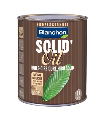 Blanchon Solid'Oil hardwaxolie antractiet 1 L | Tukvloeren.nl